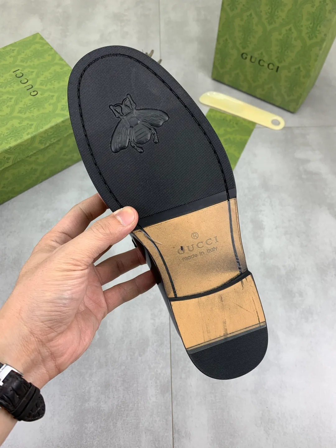 Men's men's shoes 💰P460 [New style] Water dyed cowhide 💰💎💎💎 [Gucci] GUCCI high-end men's formal business leather shoes, original order 1:1! Original imported high-end calfskin, original metal buckle, imported first-layer cowhide lining for feet, original outsole, men's shoe size: 38-45, black color available